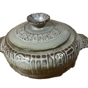 Vintage Frankoma Mayan Aztec Casserole dish